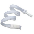 Blank Breakaway Badge Lanyard (White)